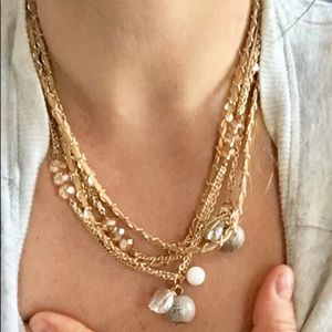 Seashell & Suede Necklace